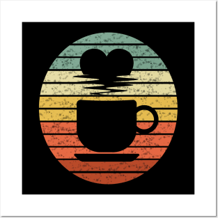 Retro Coffee Lovers Gift Posters and Art